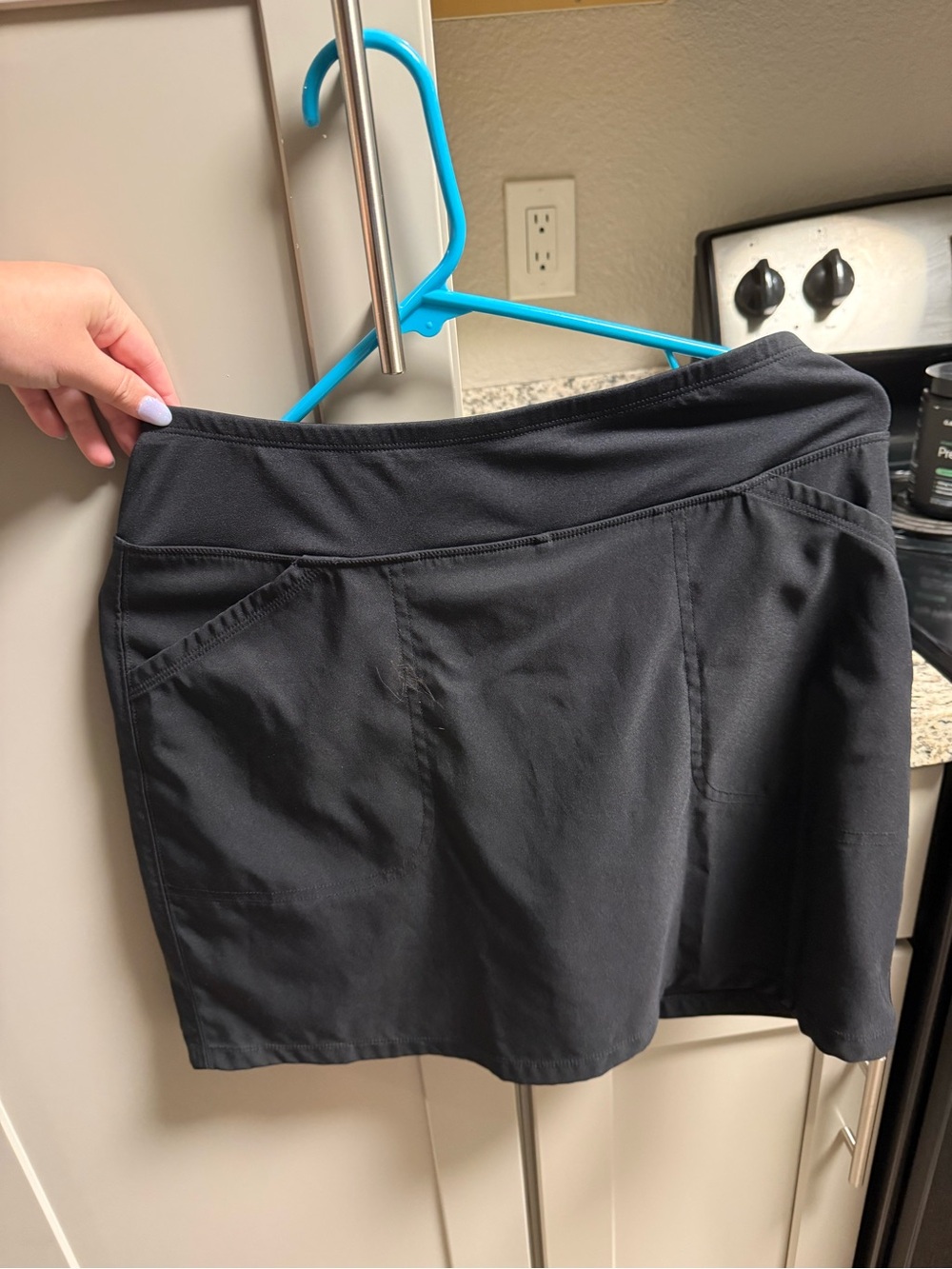 Black Women's Active Skort with Pockets